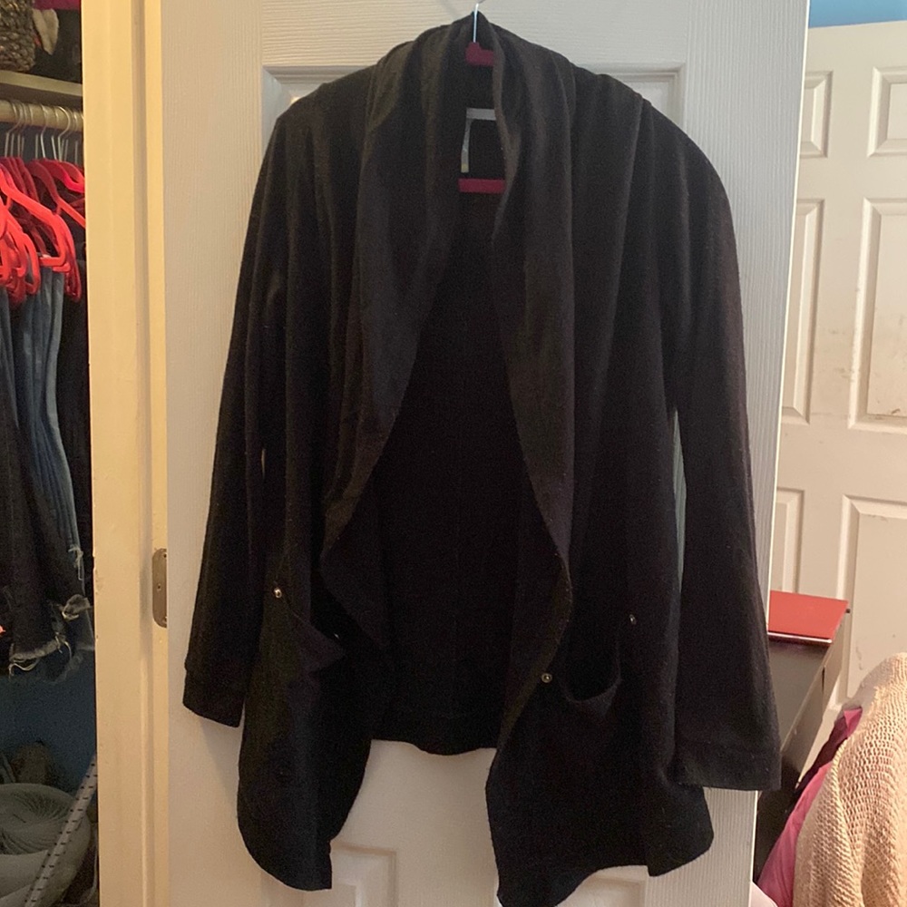 Black cardigan
